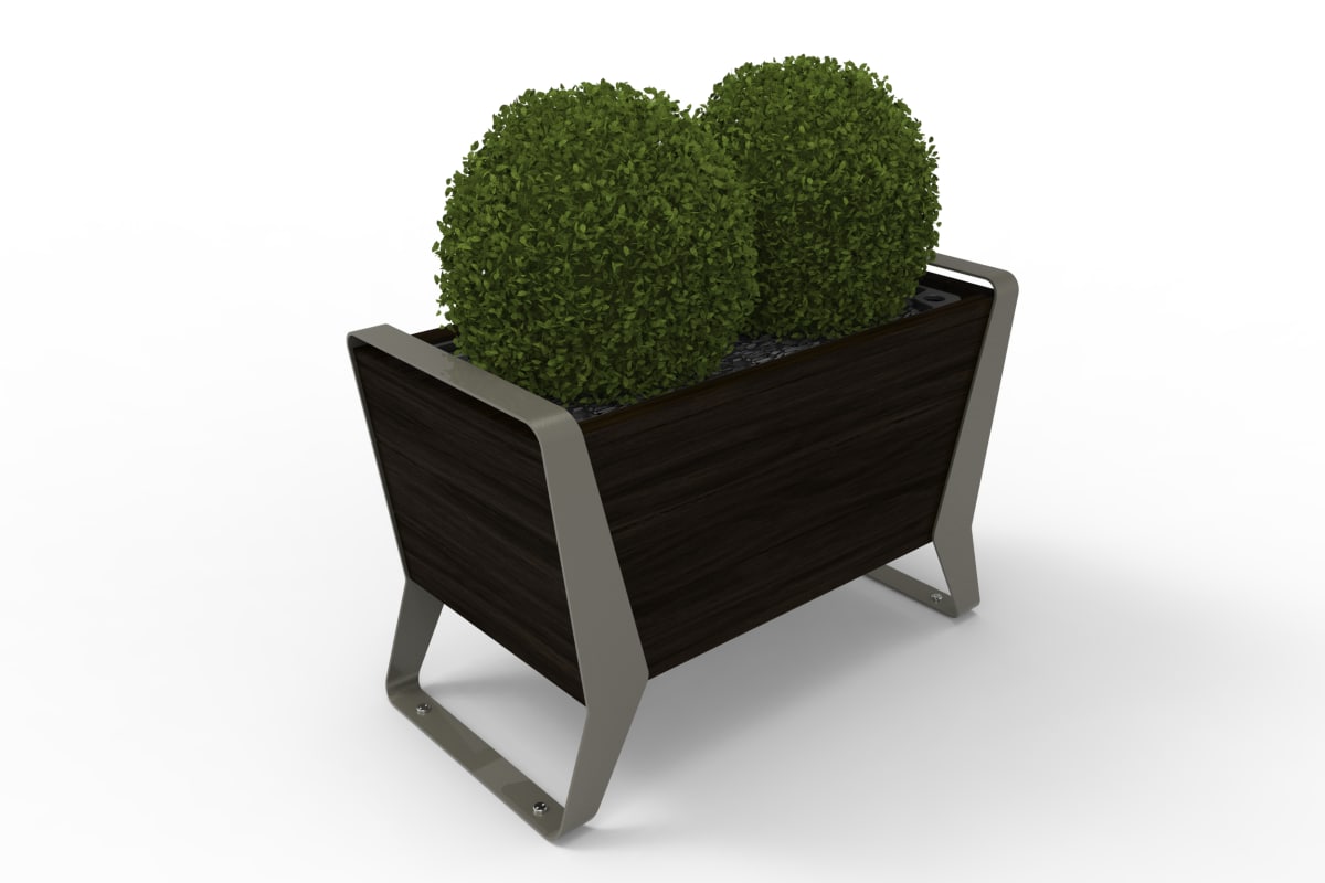 stratic planter - onyx and quartz