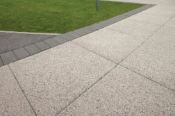 conservation textured paving and kerb - endike primary school - hull