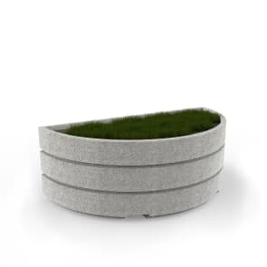 boulevard semi circular planter 2000mm