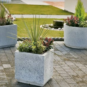 monoscape strada circular concrete planter