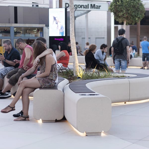 escofet serp modular bench