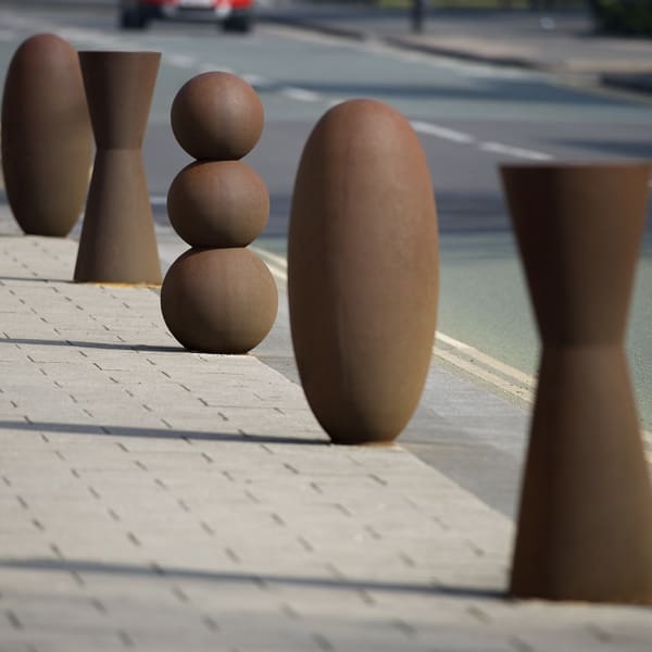 antony gormley bollards
