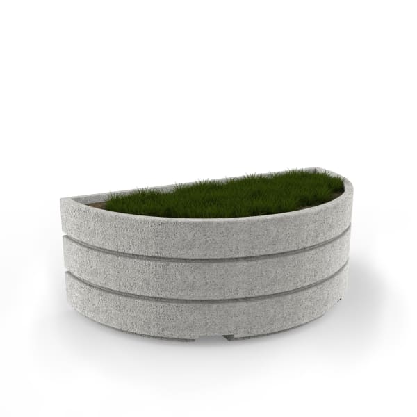 boulevard semi circular planter 2000mm
