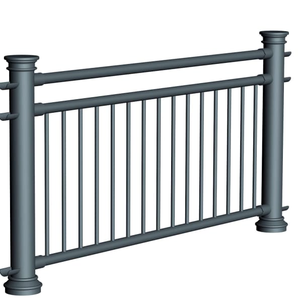 ferrocast chancellor 4 (pgr3) polyurethane pedestrian guard rail