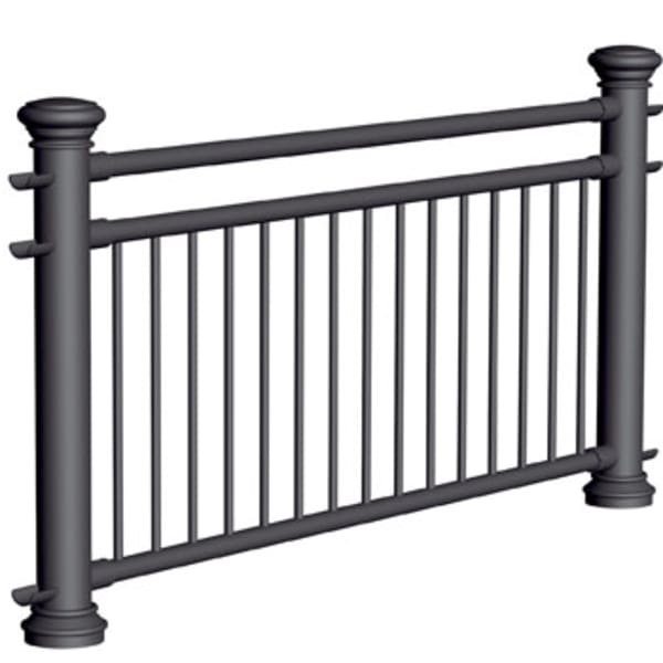 ferrocast regent 4 (pgr3) polyurethane pedestrian guard rail
