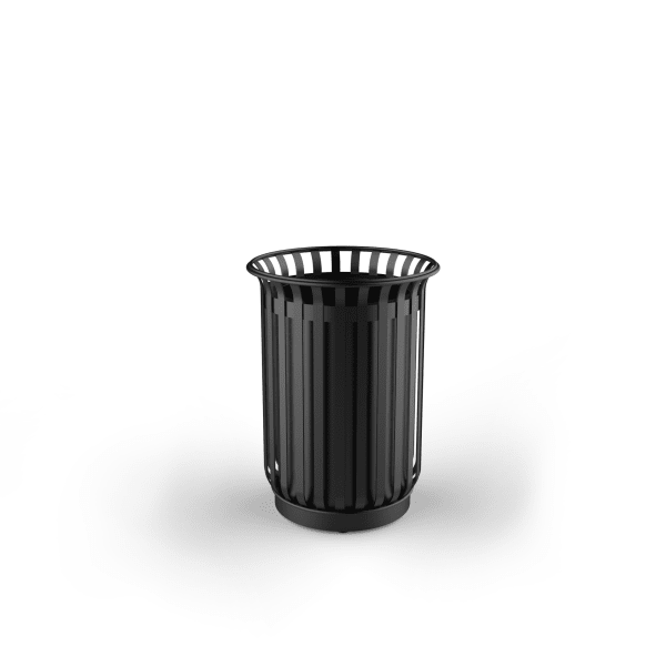 festival 110l litter bin black