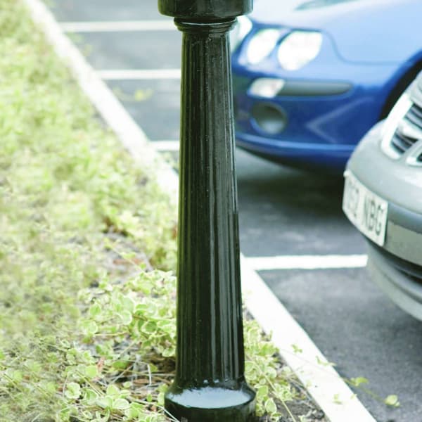 imperial msf 114 fluted with disc top cast iron bollard