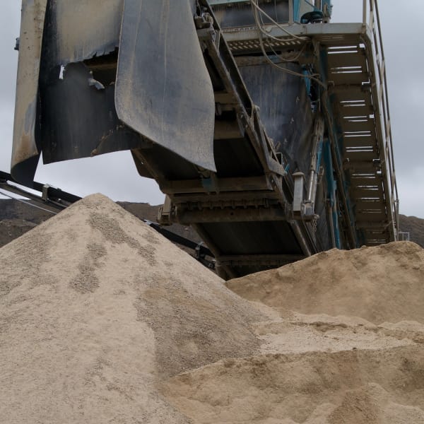 sand at the quarry