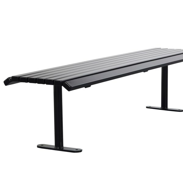 ollerton academy bench in steel