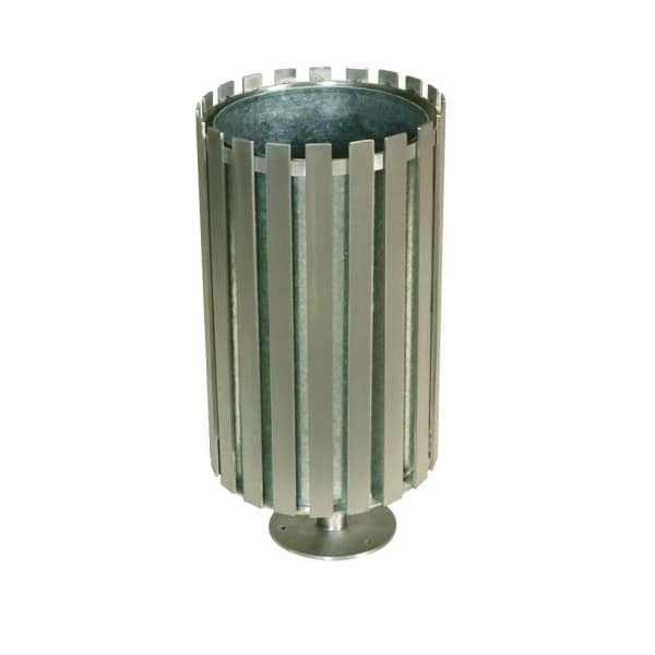 ollerton academy steel and stainless steel litter bin