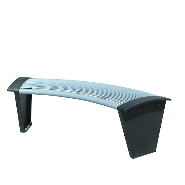 sineu graff rendezvous city curved bench in stainless steel