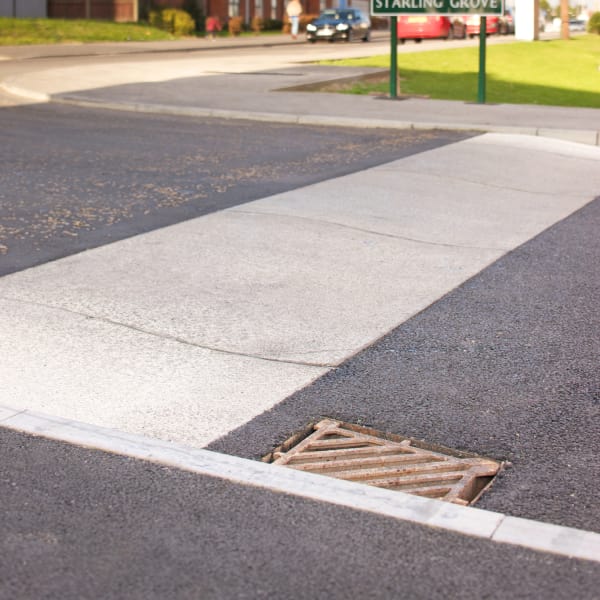 sinusoidal traffic ramp