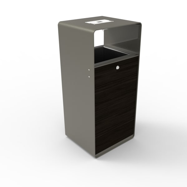 stratic litter bin - onyx and quartz