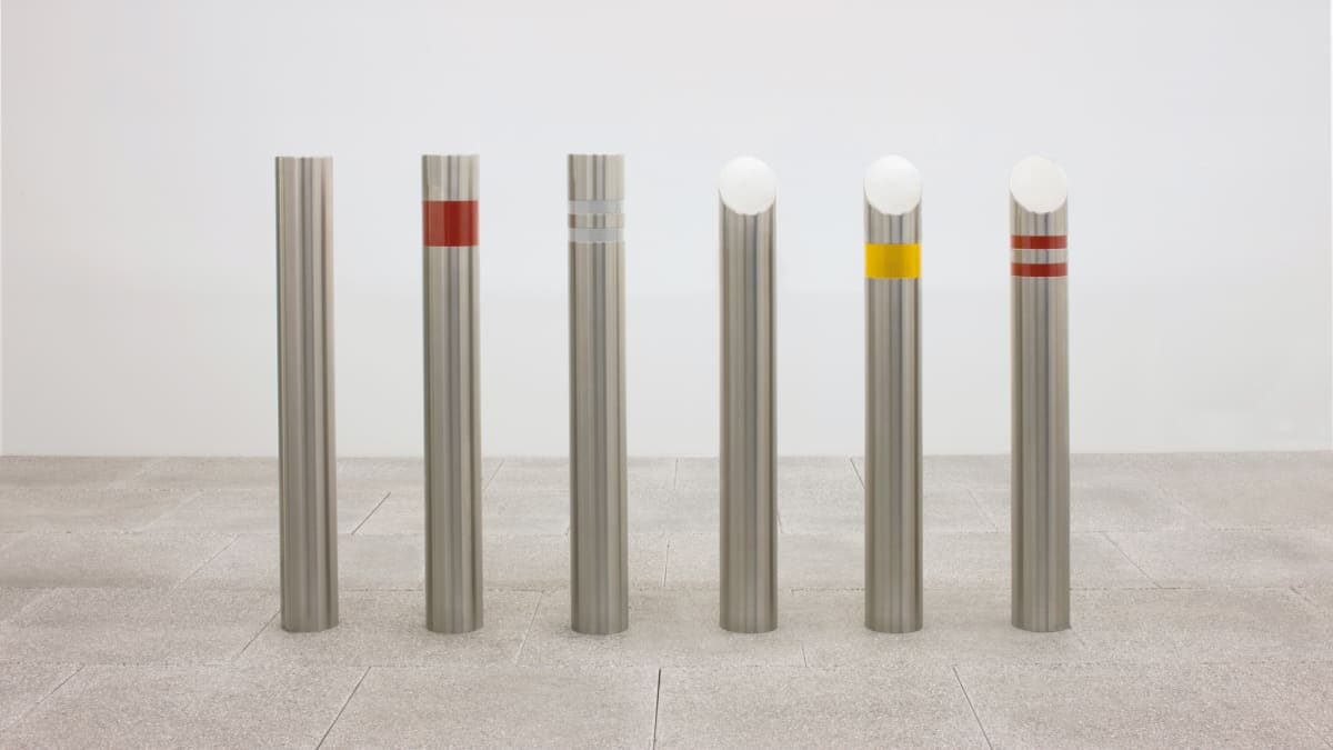 A selection of stainless steel bollards