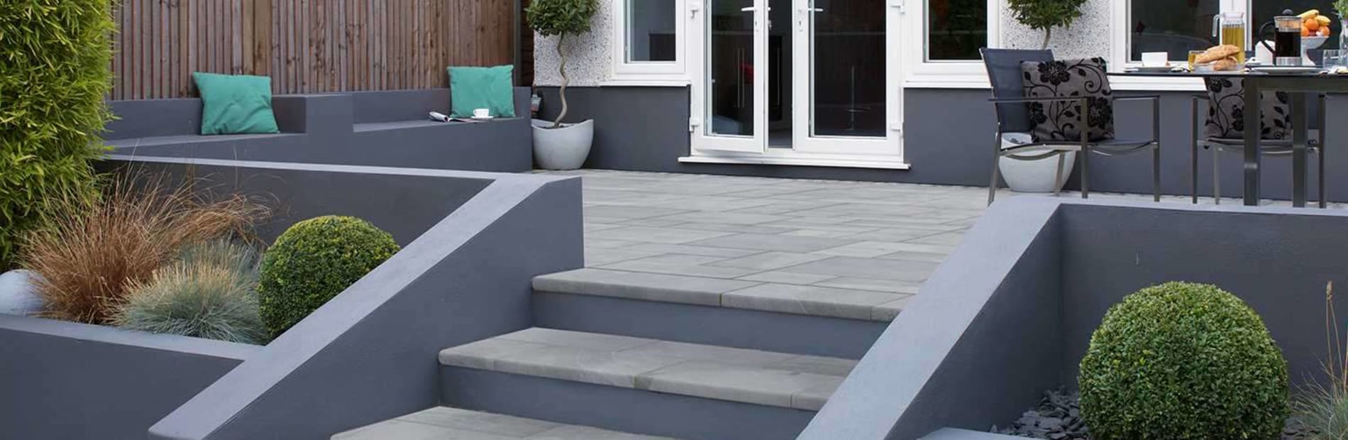 Outdoor Rooms - Steps  Garden stairs, Outdoor stairs, Sloped garden