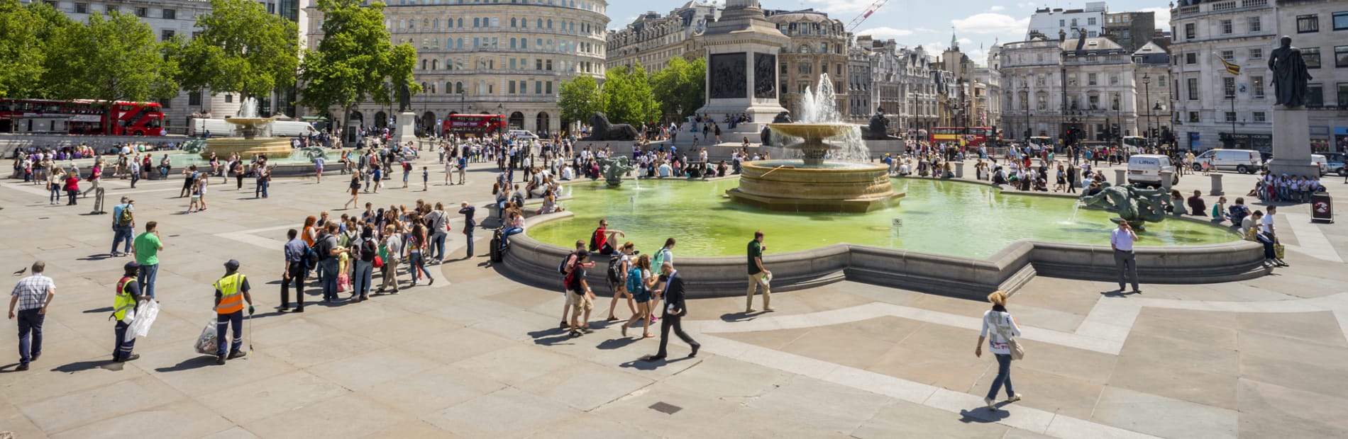 Paving in Trafalgar Square