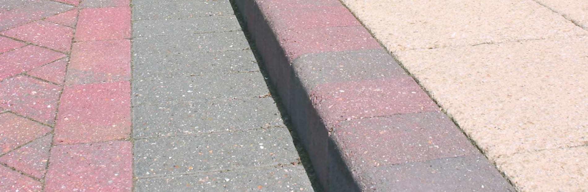 British standard kerb in a car park