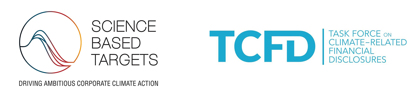 SBTI and TCFD logos