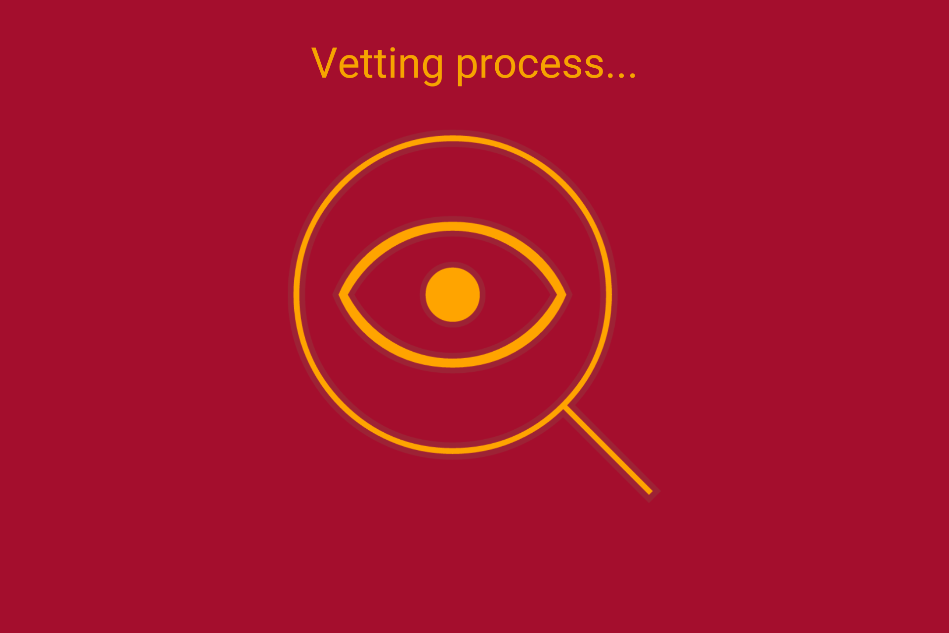 Vetting Process infographic for Marshalls Register members
