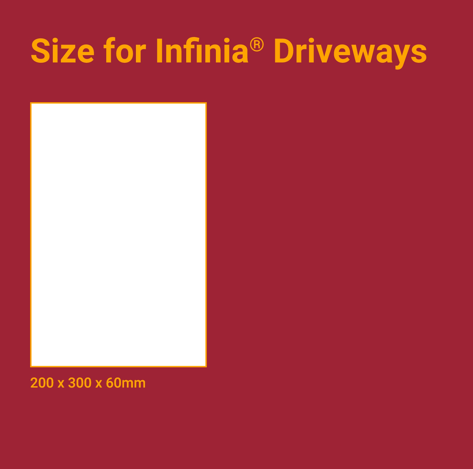 Infinia sizes and colours