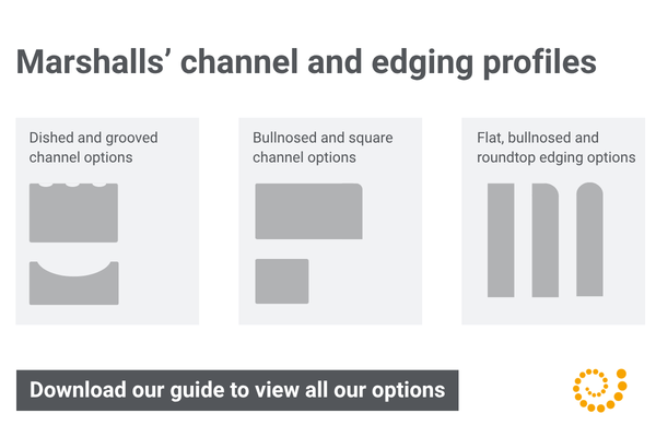kerb profiles - half battered, bullnosed and splayed