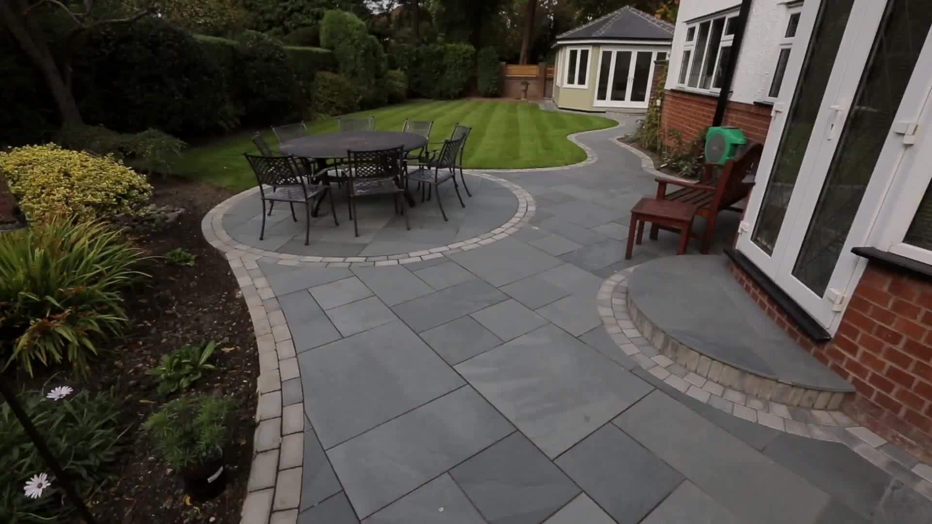 Video Garden Fly Through Fairstone Casarta Slate Marshalls Gentle riven surface texture, hand selected for colour consistency. fairstone casarta slate