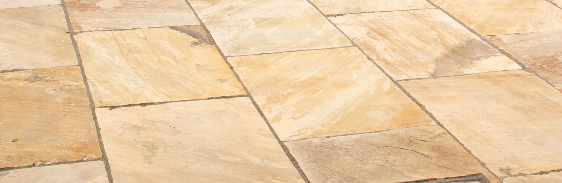 how to clean indian sandstone paving